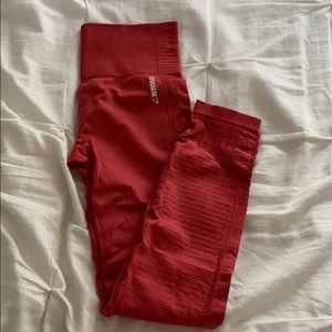 Red Gymshark Leggings
